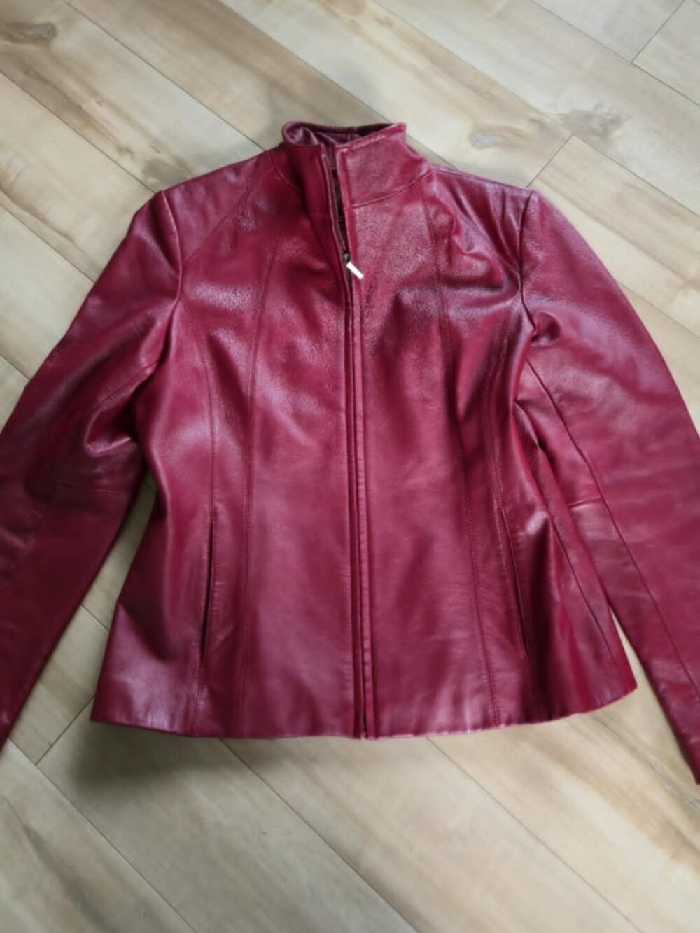 Red Leather Jacket by Siena | Genuine Leather, Lined, Medium